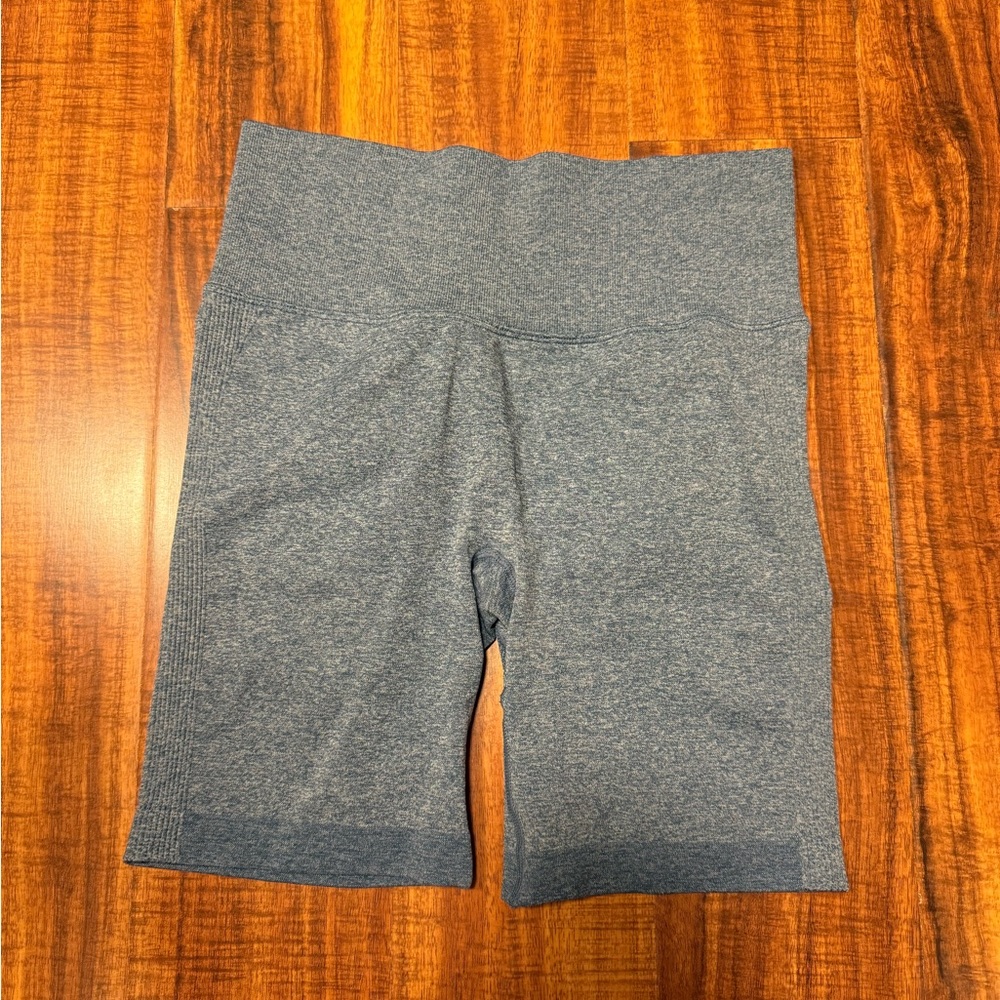 🌊Buy 2 get 1 Free 🌊 Blue High-Waisted Biker Shorts